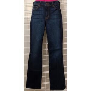 CJ by Cookie Johnson Dark Bootcut Jeans, Mid Rise, Sz 26, 33" Inseam